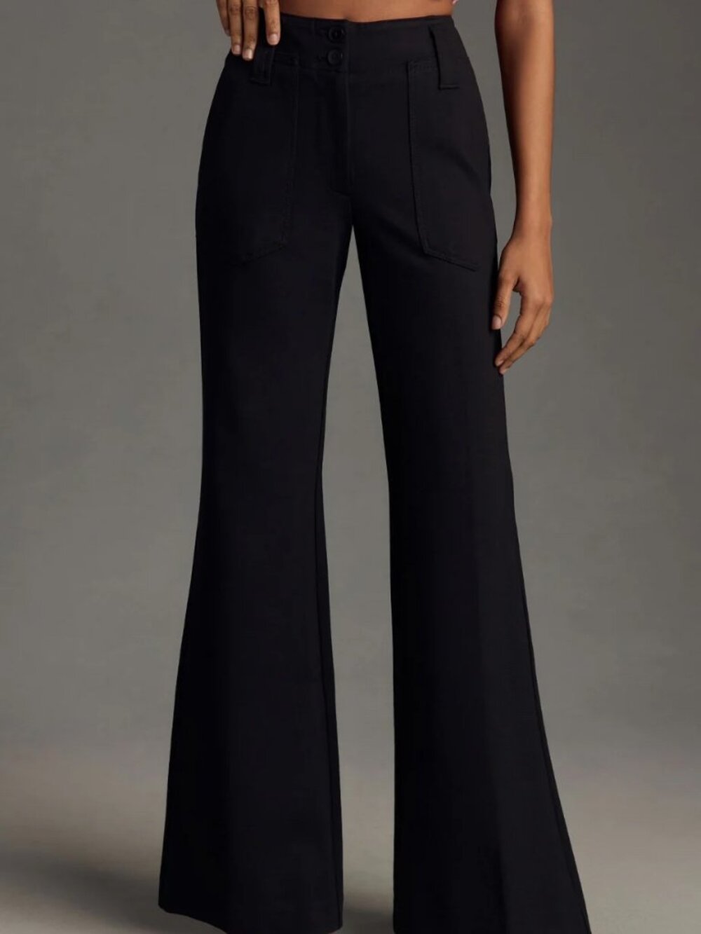 Anthropologie Naomi Ponte Wide-Leg Flare Pants by Maeve - Picture 2 of 7